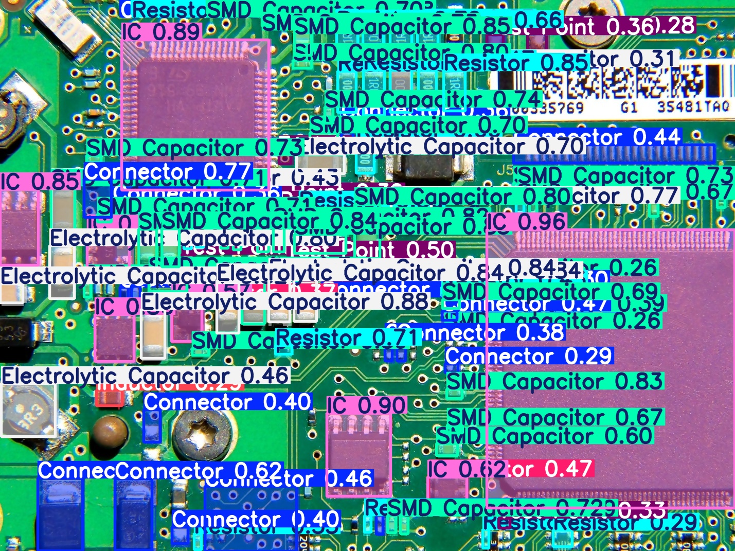 Detected PCB